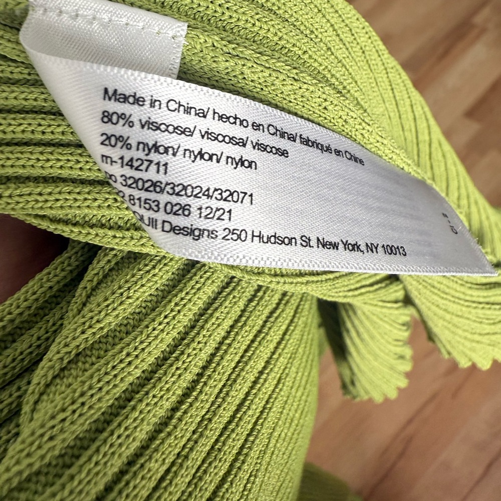ELOQUII Green Ribbed Keyhole Front Sleeveless Turtle Neck Maxi Dress - Picture 4 of 8